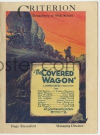 2s131 COVERED WAGON 8pg herald 1923 James Cruze classic, art of wagon train on Oregon Trail!