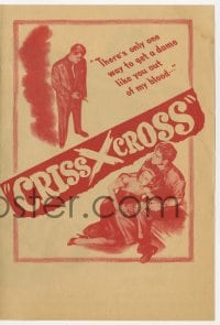 2s133 CRISS CROSS herald 1948 Burt Lancaster & Yvonne De Carlo, Robert Siodmak film noir!