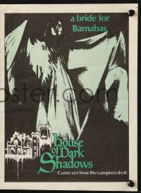 2s183 HOUSE OF DARK SHADOWS herald 1970 how vampires do it, a bizarre act of unnatural lust!