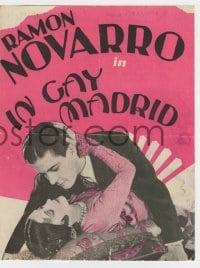 2s188 IN GAY MADRID herald 1930 great images of Ramon Novarro romancing sexy Dorothy Jordan!