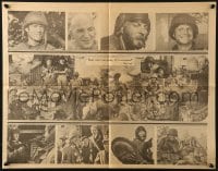 2s195 KELLY'S HEROES herald 1970 Clint Eastwood, Savalas, Rickles, & Sutherland in a sandwich!