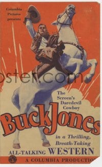 2s209 LONE RIDER herald 1930 the screen's daredevil Buck Jones in a thrilling all-talking western!