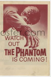 2s244 PHANTOM OF THE RUE MORGUE herald 1954 cool art of the mammoth monstrous man, he's coming!