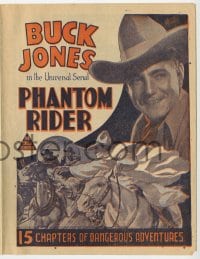 2s245 PHANTOM RIDER Australian herald 1936 Buck Jones in 15 chapters of dangerous adventures!