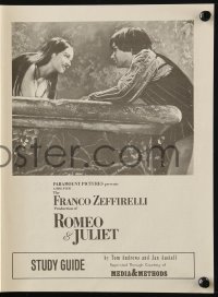 2s263 ROMEO & JULIET study guide herald 1969 Franco Zeffirelli's version of Shakespeare's play!