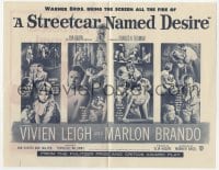 2s291 STREETCAR NAMED DESIRE herald 1951 Marlon Brando & Vivien Leigh, Elia Kazan classic!