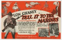 2s298 TELL IT TO THE MARINES herald 1926 different images of Lon Chaney & great art of sexy girls!