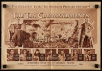 2s300 TEN COMMANDMENTS herald 1956 Cecil B. DeMille classic, Charlton Heston & Yul Brynner!