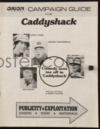 2s647 CADDYSHACK pressbook 1980 Chevy Chase, Bill Murray, Rodney Dangerfield, golf comedy classic!