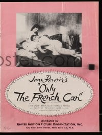 2s679 FRENCH CANCAN pressbook 1955 Jean Renoir, Arnoul, Moulin Rouge, Only the French Can!