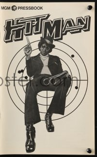2s694 HIT MAN pressbook 1973 Bernie Casey aims to please, classic blaxploitation image!