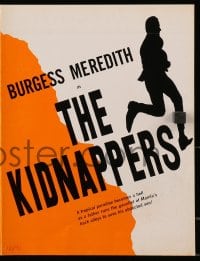 2s711 KIDNAPPERS pressbook 1964 Burgess Meredith, Olivia Cenizal, William Phipps!