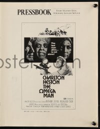 2s741 OMEGA MAN pressbook 1971 Charlton Heston is the last man alive & he's not alone, I Am Legend!