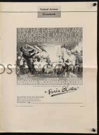 2s748 PARIS BLUES pressbook 1961 Paul Newman, Joanne Woodward, Sidney Poitier & Louis Armstrong!