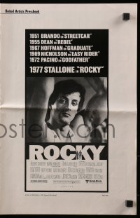 2s762 ROCKY pressbook 1977 boxer Sylvester Stallone, Talia Shire, boxing classic!