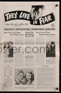 2s795 THEY LIVE IN FEAR pressbook 1944 non-Jewish German teen goes to US & speaks out against Nazis!