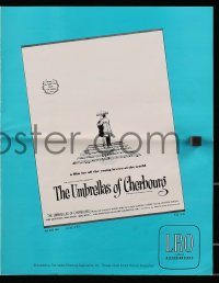 2s804 UMBRELLAS OF CHERBOURG pressbook 1965 Catherine Deneuve, directed by Jacques Demy!