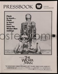 2s815 WICKER MAN pressbook 1974 Christopher Lee, Britt Ekland, cult horror classic!
