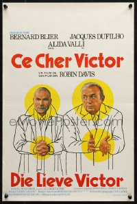 2t295 CHER VICTOR Belgian 1975 completely different image of Bernard Blier and Jacques Dufilho!