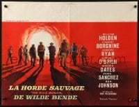 2t349 WILD BUNCH Belgian 1969 Sam Peckinpah cowboy classic, cool Ray artwork!