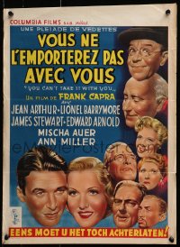 2t350 YOU CAN'T TAKE IT WITH YOU Belgian R1950s Frank Capra, Jean Arthur, Barrymore, James Stewart
