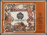 2t241 BARRY LYNDON British quad 1975 Stanley Kubrick, Ryan O'Neal, colorful art of cast by Gehm!