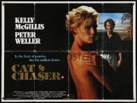 2t246 CAT CHASER British quad 1989 Abel Ferrara, sexy near-naked Kelly McGillis & Peter Weller!