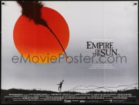 2t248 EMPIRE OF THE SUN British quad 1988 directed by Stephen Spielberg, first Christian Bale!