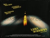 2t261 LOST HIGHWAY DS British quad 1997 directed by David Lynch, cool image of night driving!