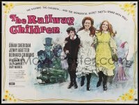 2t271 RAILWAY CHILDREN British quad 1971 Jenny Agutter, Dinah Sheridan, great train artwork!
