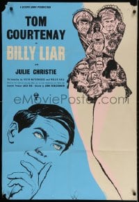 2t051 BILLY LIAR English 1sh 1964 directed by John Schlesinger, startled Tom Courtenay & women!