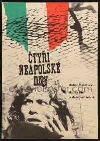 2t158 FOUR DAYS OF NAPLES Czech 11x16 1964 Le Quattro giornate di Napoli, World War II Italy!