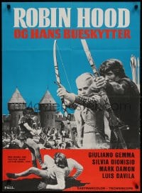 2t023 SCALAWAG BUNCH Danish 1971 different images of Giuliano Gemma as Robin Hood!