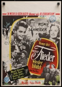 2t027 WHEN THE WHITE LILACS BLOOM AGAIN Dutch 1956 montage of pretty Romy Schneider & cast!