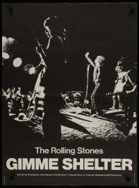 2t693 GIMME SHELTER French 23x31 1971 Rolling Stones out of control rock & roll concert!