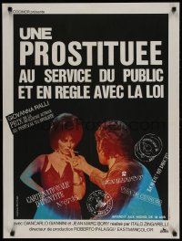 2t756 UNA PROSTITUTA French 24x32 1970 cool art of women of the night by Jouineau Bourduge!