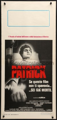 2t884 PATRICK Italian locandina 1979 Australian horror, he was deaf, dumb & blind but had a 6th sense!