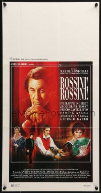 2t891 ROSSINI! ROSSINI! Italian locandina 1991 Philippe Noiret in the title role, Casaro art!