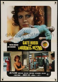 2t926 EYEBALL Italian 28x39 pbusta 1974 Umberto Lenzi, Casaro art creepy bleeding eye & images!