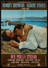 2t961 TWO FOR THE ROAD group of 2 Italian 26x37 pbustas 1967 sexy Audrey Hepburn & Albert Finney!
