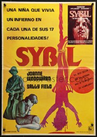 2t035 SYBIL Mexican poster 1976 Sally Field, Joanne Woodward, schizophrenia, different art!
