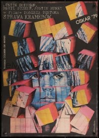 2t543 KRAMER VS. KRAMER Polish 27x38 1982 Dustin Hoffman, Streep, Leszek & Jadwiga Drzewinski art!