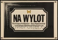 2t640 THROUGH & THROUGH Polish 23x33 1973 Krolikiewicz's Nah Wylot, butterfly by Wiktorowski!