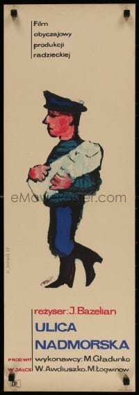 2t656 GOROD ODNA ULITSA Polish 12x34 1964 Yakov Bazelyan, art of man carrying package by Bodnar!