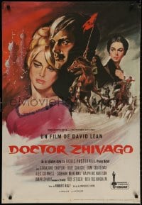 2t087 DOCTOR ZHIVAGO Spanish 1966 Omar Sharif, Julie Christie, David Lean English epic!