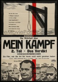 2t059 SECRETS OF THE NAZI CRIMINALS Swedish 1956 Krigsforbrytare, Mein Kampf II, disturbing!