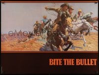 2w019 BITE THE BULLET teaser 30x40 1975 art of Gene Hackman, Candice Bergen & James Coburn!