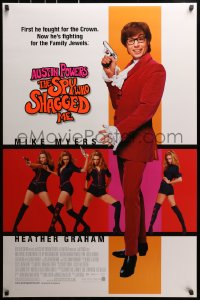 2w619 AUSTIN POWERS: THE SPY WHO SHAGGED ME DS 1sh 1999 Mike Myers, super sexy Heather Graham!