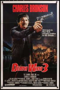 2w686 DEATH WISH 3 1sh 1985 art of Charles Bronson bringing justice to the streets!