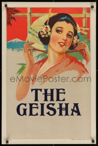 2w377 GEISHA stage play English double crown 1930s incredibly gorgeous close-up portrait!
